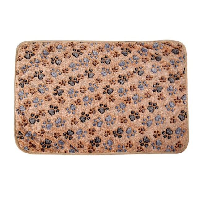 Soft Pets Blanket Winter Dogs Cats Bed Mat Foot Print Sleeping Mattress Coral Fleece Hedgehog Mouse Puppy Supplies - TopCats.Store