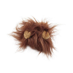 Pet Cat Dog Emulation Lion Hair Mane Ears Head Cap Autumn Winter Dress Up Costume Muffler Scarf - TopCats.Store