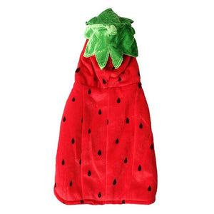 Lovely Pet Cat Clothes Halloween Costumes for Small Pet Clothes Cute Red Strawberry Funny Puppy Decoration Clothes - TopCats.Store