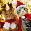 2020 New Pet Cat Dog Puppy Santa Red Scarf Hat Christmas Clothes Dog Costumes Warm Apparel Cosplay Cat Clothes Costume Dropship - TopCats.Store