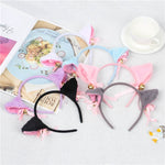 HOT New Grils Sweet Funny Bell Cat Cartoon Ears Hair Clip Headband Cosplay Anime Costume Birthday Party Women Hair Accessories - TopCats.Store