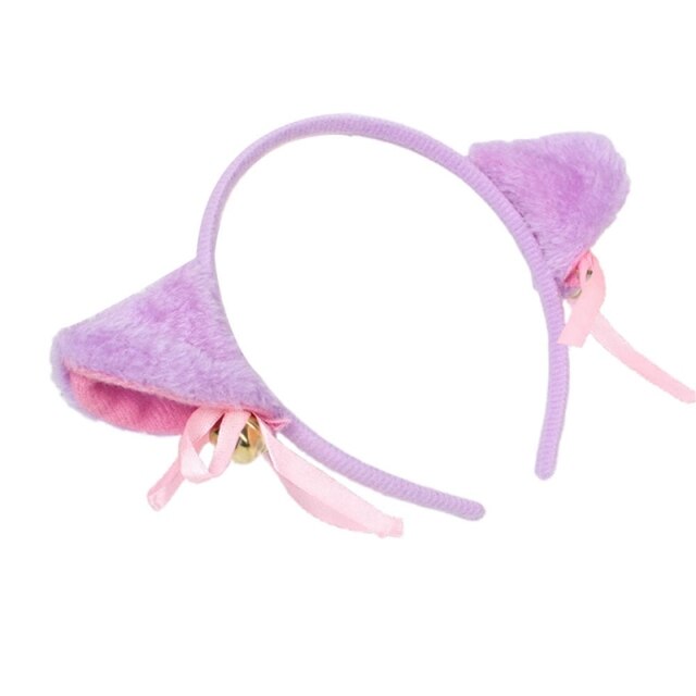 HOT New Grils Sweet Funny Bell Cat Cartoon Ears Hair Clip Headband Cosplay Anime Costume Birthday Party Women Hair Accessories - TopCats.Store