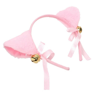 HOT New Grils Sweet Funny Bell Cat Cartoon Ears Hair Clip Headband Cosplay Anime Costume Birthday Party Women Hair Accessories - TopCats.Store