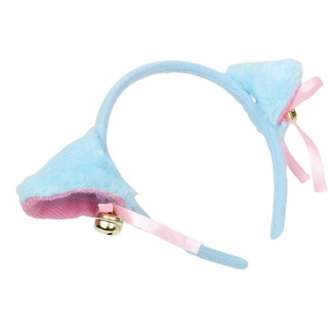 HOT New Grils Sweet Funny Bell Cat Cartoon Ears Hair Clip Headband Cosplay Anime Costume Birthday Party Women Hair Accessories - TopCats.Store