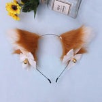 Cosplay Girl Plush Furry Cat Ears With Bell Hair Clip Cosplay Party Fox Long Fur Costume Hair Clip Halloween Gift Hair Accessory - TopCats.Store