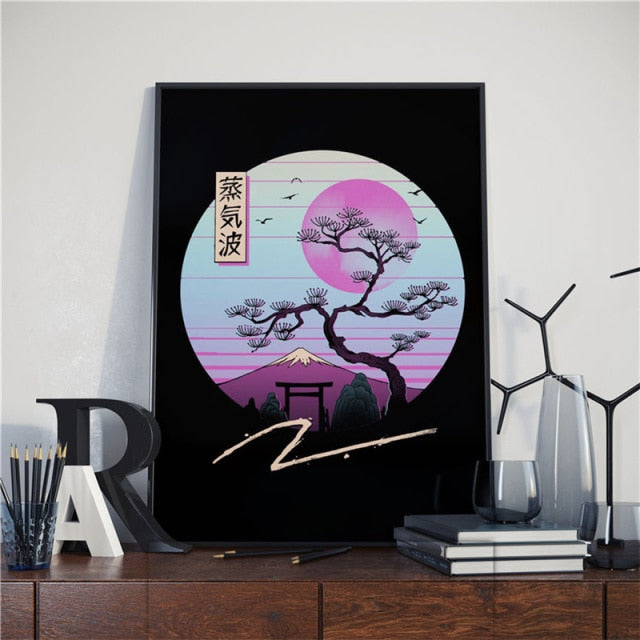 Japanese Samurai Cat Posters and Prints Ramen Nostalgia Quality Cartoon Canvas Paintings Animal Wall Art Pictures for Home Decor - TopCats.Store